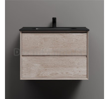 Тумба с раковиной Sancos Marmi 2.0 70 дуб галифакс натуральный, раковина CN7007MB