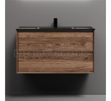 Тумба с раковиной Sancos Marmi 2.0 90 дуб чарльстон, раковина CN7002MB