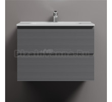 Тумба с раковиной Sancos Folk 70 grey soft, раковина CN7007