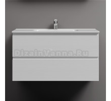 Тумба с раковиной Sancos Folk 90 bianco, раковина CN7002