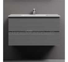 Тумба с раковиной Sancos Folk 90 ergraut soft, раковина CN7002