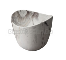 Накладная раковина GID Creativo Mnc9303 36 под матовый камень, круглая, фаянс