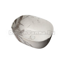 Накладная раковина GID Creativo Mnc9302 45 под матовый камень, овальная, фаянс