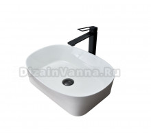 Накладная раковина GID Creativo N9028 53 глянцевая белая, овальная, фаянс