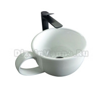 Накладная раковина GID Creativo N9055 40 глянцевая белая, круглая, фаянс