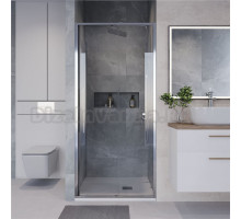 Душевая дверь в нишу Niagara Nova NG-64-10A 100 см, профиль глянцевый хром, стекло прозрачное