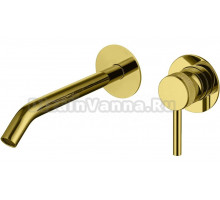 Смеситель для раковины Allen Brau Priority 5.31A03-GB С ВНУТРЕННЕЙ ЧАСТЬЮ, брашированное золото