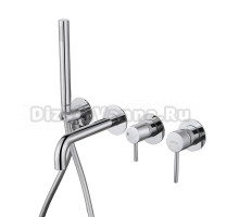 Встраиваемый смеситель для душа и ванны Abber Wasser Kreis AF8130 С ВНУТРЕННЕЙ ЧАСТЬЮ, хром