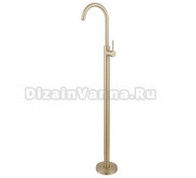 Напольный смеситель для раковины Abber Wasser Kreis AF8141G С ВНУТРЕННЕЙ ЧАСТЬЮ, матовое золото