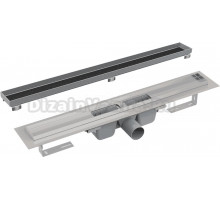 Душевой трап (лоток) AlcaPlast APZ1 APZ6S 550 55 см, решетка хром, под плитку