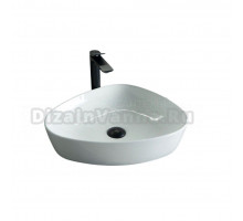 Накладная раковина GID Creativo N9386 50 глянцевая белая, фаянс