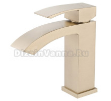 Смеситель для раковины Abber Wasserfall AF8610G матовое золото
