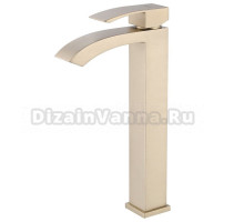 Смеситель для раковины Abber Wasserfall AF8611G матовое золото