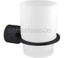 Стакан для ванной Allen Brau Priority 6.31C02-31 настенный, черный, стеклянный