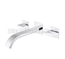 Смеситель для раковины Abber Wasserfall AF8612 С ВНУТРЕННЕЙ ЧАСТЬЮ, хром