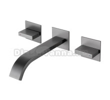 Смеситель для раковины Abber Wasserfall AF8612NG С ВНУТРЕННЕЙ ЧАСТЬЮ, никель