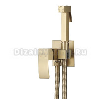 Гигиенический душ Abber Wasserfall AF8625G со смесителем, С ВНУТРЕННЕЙ ЧАСТЬЮ, матовое золото