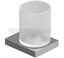 Стакан для ванной Kludi Vela C 3197505 настенный, хром, стеклянный