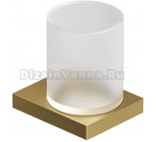 Стакан для ванной Kludi Vela C 31975N0 настенный, золото, стеклянный