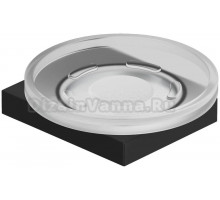 Мыльница Kludi Vela C 3198539 настенная, стеклянная, черная