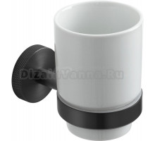 Стакан для ванной Allen Brau Priority 6.31002-MG настенный, серый, керамический