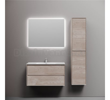 Мебель для ванной комнаты Sancos Marmi 2.0 90 дуб галифакс натуральный, раковина CN7002