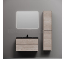 Мебель для ванной комнаты Sancos Marmi 2.0 90 дуб галифакс натуральный, раковина CN7002MB