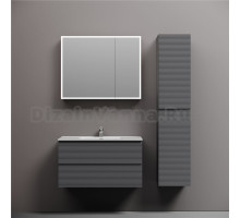 Мебель для ванной комнаты Sancos Folk 90 grey soft, раковина CN7002