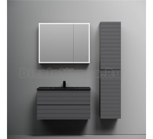 Мебель для ванной комнаты Sancos Folk 90 grey soft, раковина CN7002MB