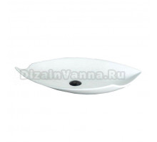 Накладная раковина GID Creativo N9178 74 глянцевая белая, овальная, фаянс