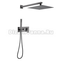 Душевой комплект Abber Daheim AF8218NG С ВНУТРЕННЕЙ ЧАСТЬЮ, никель