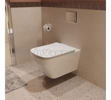 Унитаз подвесной Vincea Tornado Edge VT1-38T, цвет белый, ультратонкое soft-close сиденье