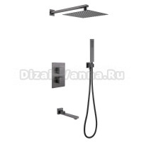 Душевой комплект Abber Daheim AF8250NG С ВНУТРЕННЕЙ ЧАСТЬЮ, никель