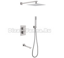 Душевой комплект Abber Daheim AF8250SP С ВНУТРЕННЕЙ ЧАСТЬЮ, сатин