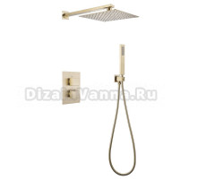 Душевой комплект Abber Daheim AF8251G С ВНУТРЕННЕЙ ЧАСТЬЮ, матовое золото