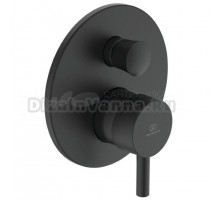 Встраиваемый смеситель для душа и ванны Ideal Standard Ceraline A7389XG С ВНУТРЕННЕЙ ЧАСТЬЮ, черный шелк