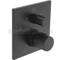 Термостатический смеситель встраиваемый Ideal Standard Ceratherm C100 A7522XG С ВНУТРЕННЕЙ ЧАСТЬЮ, черный шелк