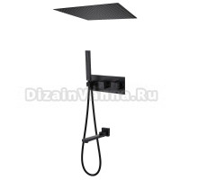 Душевой комплект Abber Daheim AF8254B С ВНУТРЕННЕЙ ЧАСТЬЮ, матовый черный