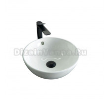 Накладная раковина GID Esfera N9002 39 глянцевая белая, круглая, фаянс