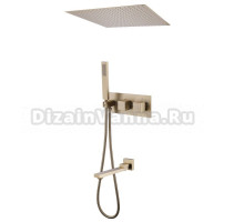 Душевой комплект Abber Daheim AF8254G С ВНУТРЕННЕЙ ЧАСТЬЮ, матовое золото