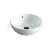 Накладная раковина GID Esfera N9003a 43 глянцевая белая, круглая, фаянс