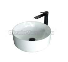 Накладная раковина GID Esfera N9425 40 глянцевая белая, круглая, фаянс