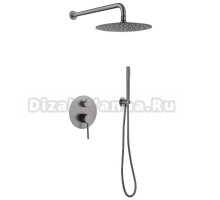 Душевой комплект Abber Emotion AF8818NG С ВНУТРЕННЕЙ ЧАСТЬЮ, никель