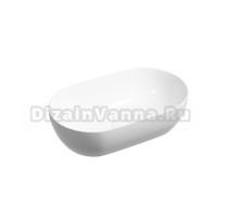 Раковина накладная Ceramicanova Twist овальная 50 см цвет белый CN12001