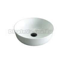 Накладная раковина GID Esfera D1315 42 глянцевая белая, круглая, фаянс