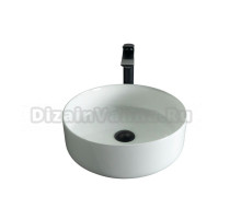 Накладная раковина GID Esfera N9424 40 глянцевая белая, круглая, фаянс