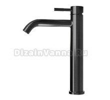 Смеситель для раковины-чаши Floracio Tube F.911.GM, вороненая сталь