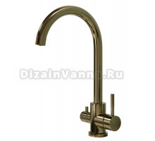 Смеситель для кухни 2в1 Floracio Round F.912.GD, золото