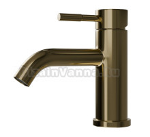 Смеситель для раковины Floracio Tube F.910.GD, золото