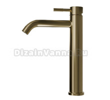 Смеситель для раковины-чаши Floracio Tube F.911.GD, золото